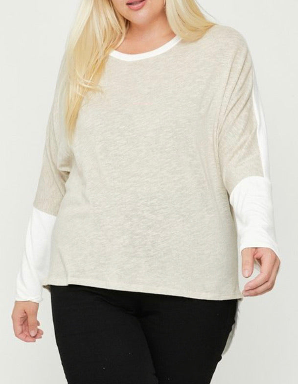 2 Tone Plus Size Top