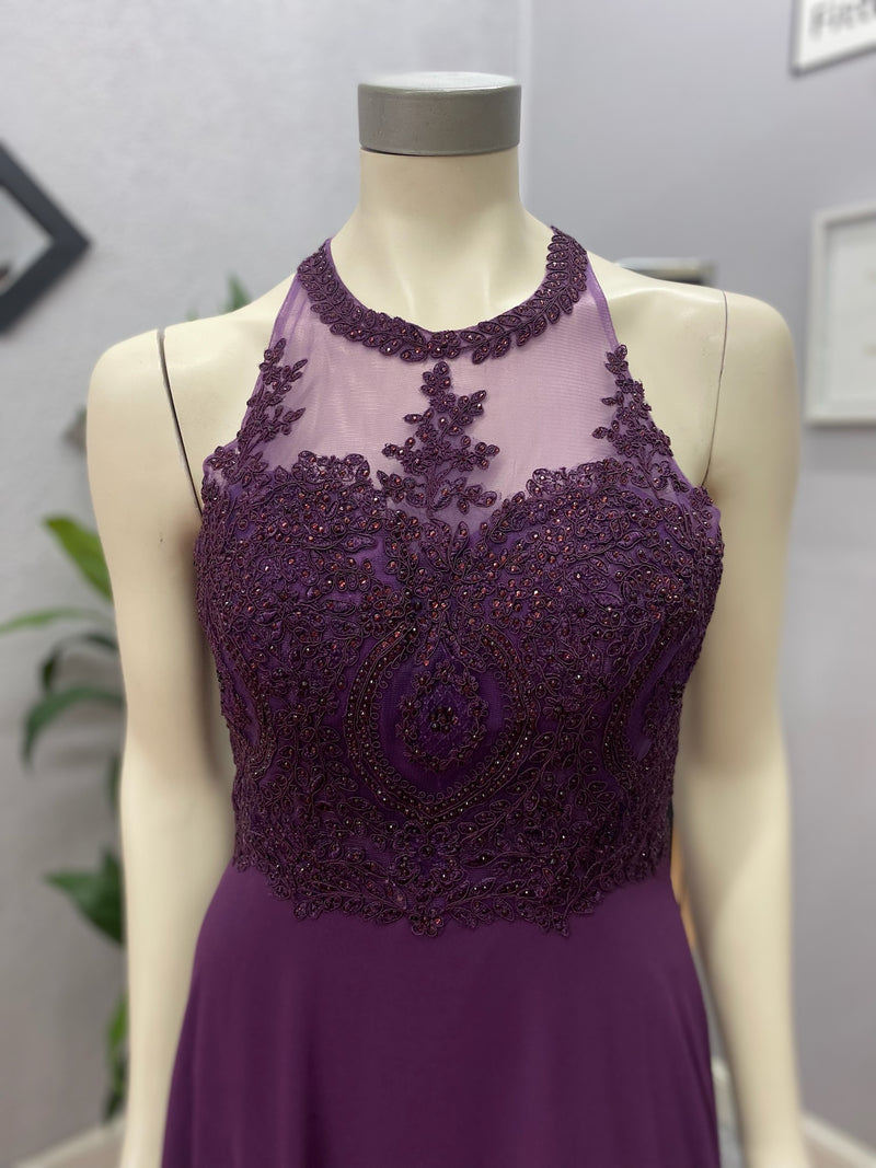 Embroidered Long Formal Dress